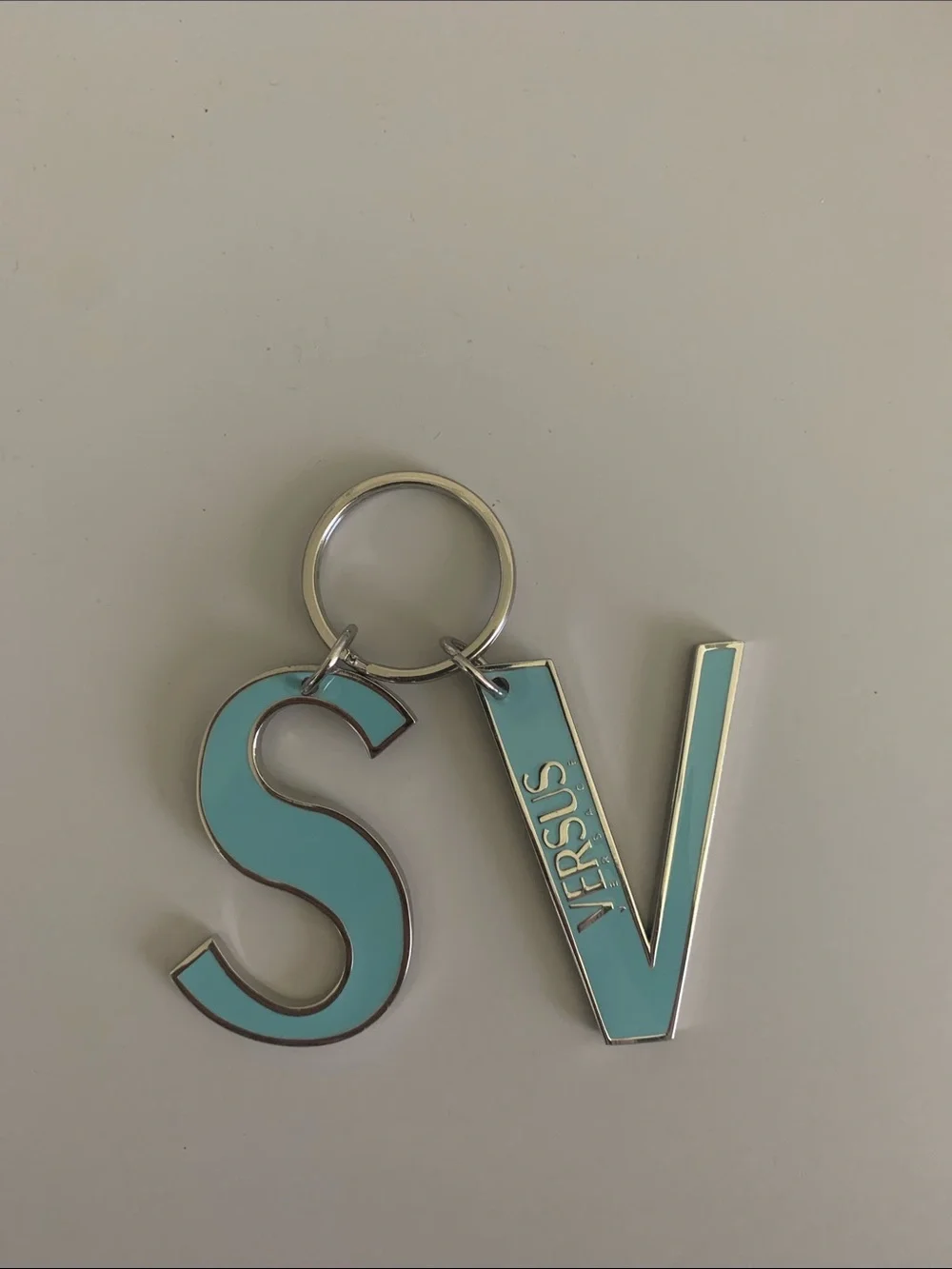 Versus By Versace Turquoise VS Enamel Keyring